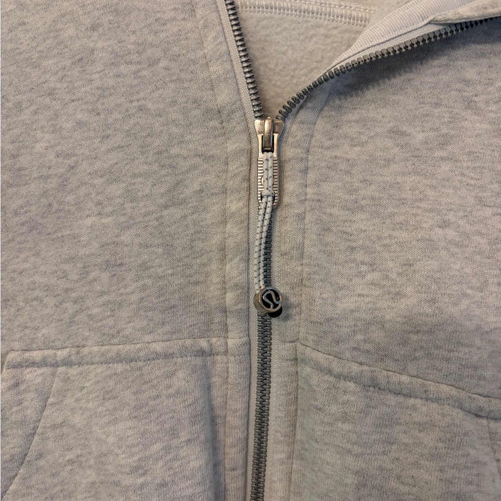 lululemon Gray Cropped Scuba Hoodie jacket XS/S